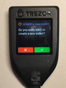 create new wallet