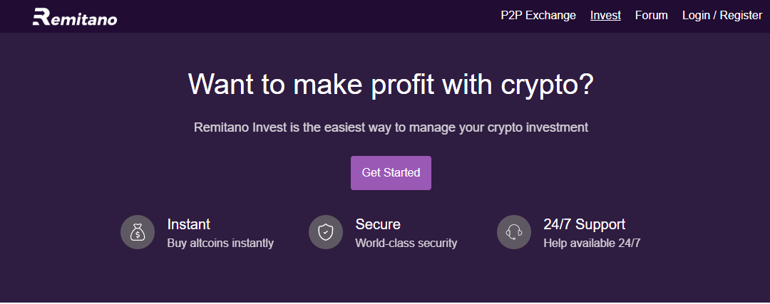remitano invest sign up